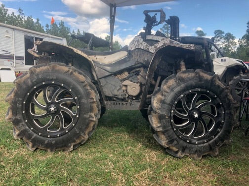 Muddy Can-Am Renegade Gen 1 with Lucky 7 metal floorboards