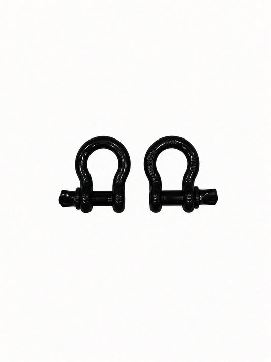 Pair of gloss black Lucky 7 shackles for the Can-Am Renegade XMR radiator relocate bumper