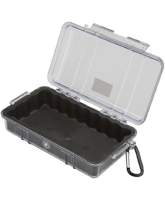 Open Pelican 1060 micro case for the Lucky 7 Scrambler rear rack