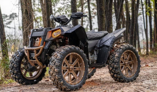 Polaris Scrambler with a Lucky 7 2 inch lift kit