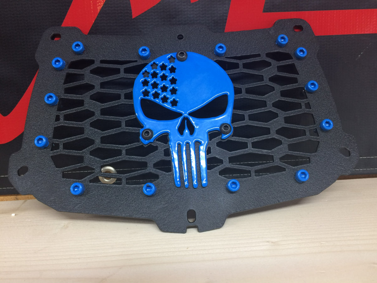 Polaris Sportsman Punisher grille in Velocity Blue by Lucky 7 Motorsports