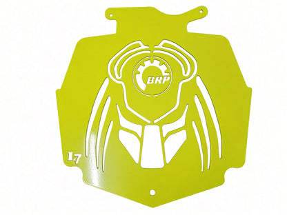 Lucky 7 2013-2024 Can-Am Outlander XMR Predator BRP radiator relocate cover Neo Yellow product shot