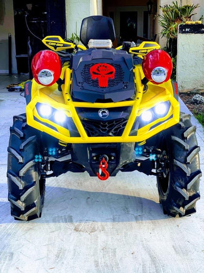 2013-2024 Can-Am Outlander MAX XMR Punisher BRP radiator relocate cover Can-Am Red Lucky 7 Motorsports