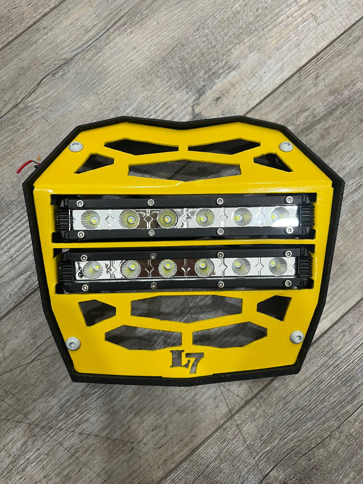 2023-2025 Can-Am Renegade grille air inlet cover Dual LED 21 Yellow Lucky 7 Motorsports