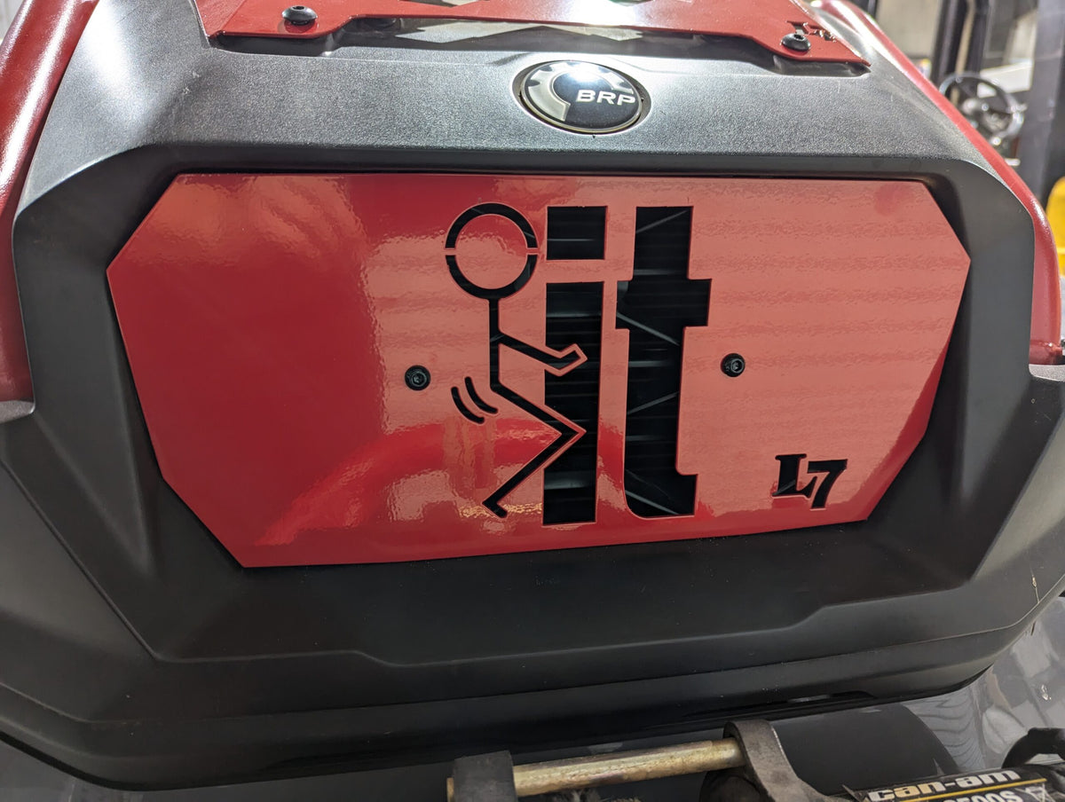 2025 Can-Am Outlander 850 1000 XMR Gen 3 radiator cover Legion Red Hump-IT design Lucky 7 Motorsports
