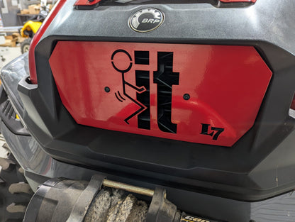 2025 Can-Am Outlander 850 1000 XMR Gen 3 radiator cover Legion Red Hump-IT design Lucky 7 Motorsports