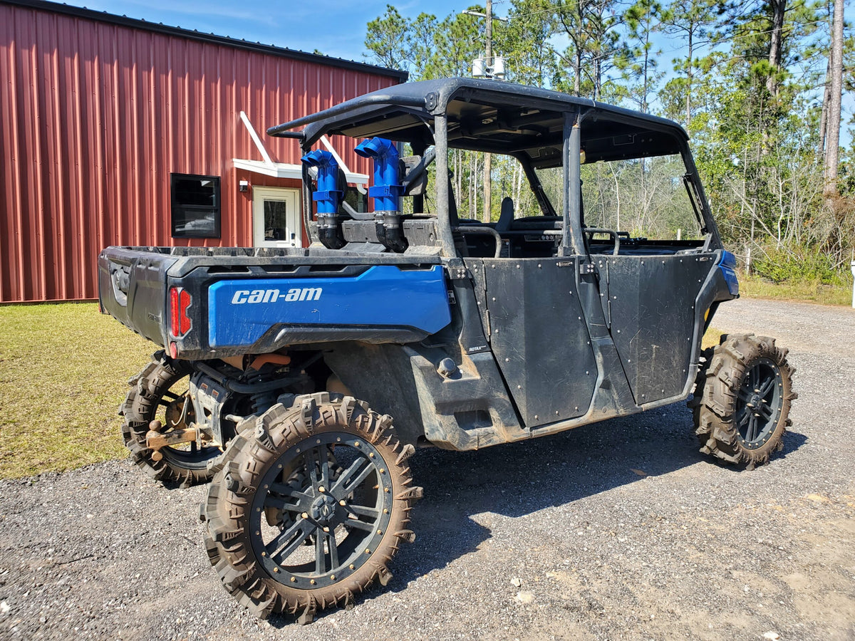 Can-Am Defender with Lucky 7 3 inch aluminum snorkel riser kit
