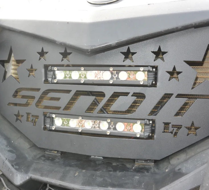 Lucky 7 Send It double LED grille on a Can-Am Maverick Sport Trail