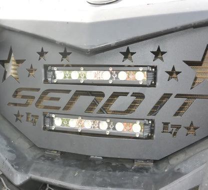 Lucky 7 Send It double LED grille on a Can-Am Maverick Sport Trail