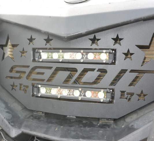 Lucky 7 Send It double LED grille on a Can-Am Maverick Sport Trail