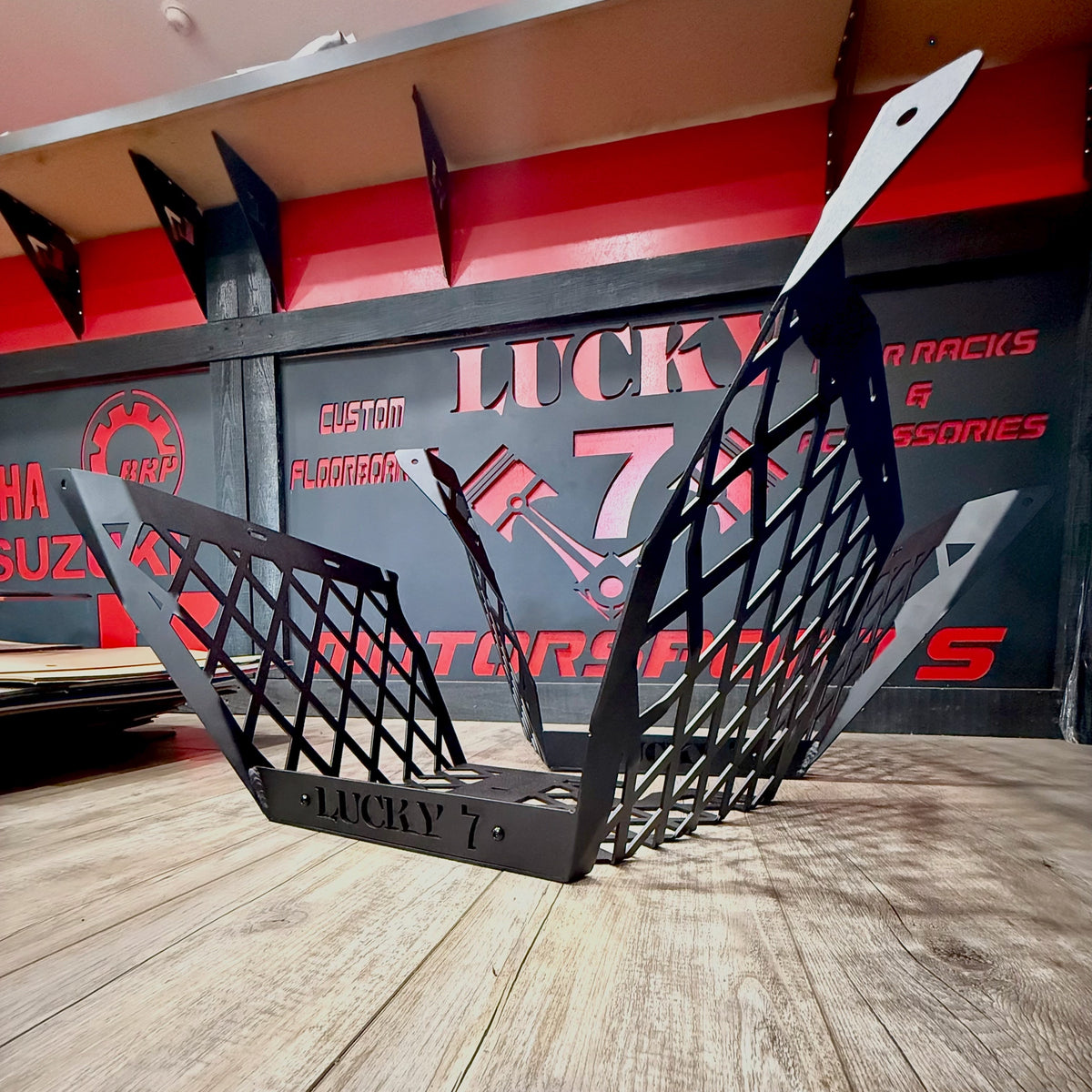 Lucky 7 race cut Mud Flow floorboard for Can-Am Outlander G1 short frame