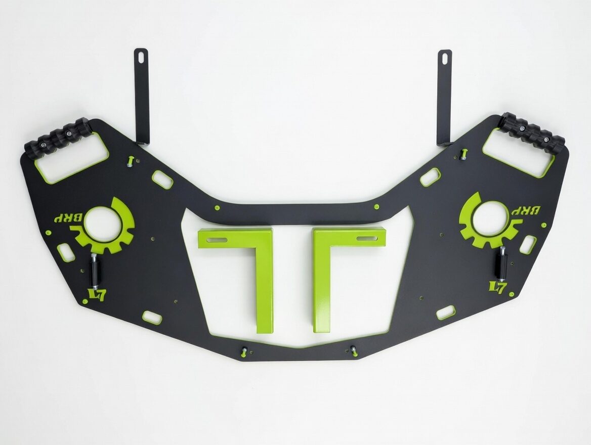 Lucky 7 Can-Am Outlander G2 rear rack with color-matched supports