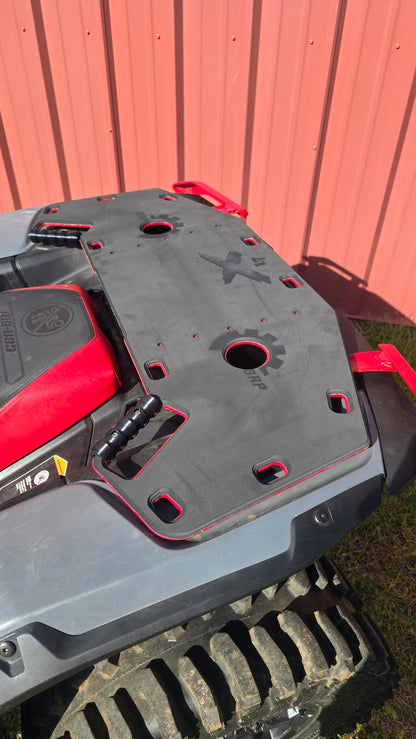 Close-up of Marine Mat on a Lucky 7 Outlander Gen 3 rear rack