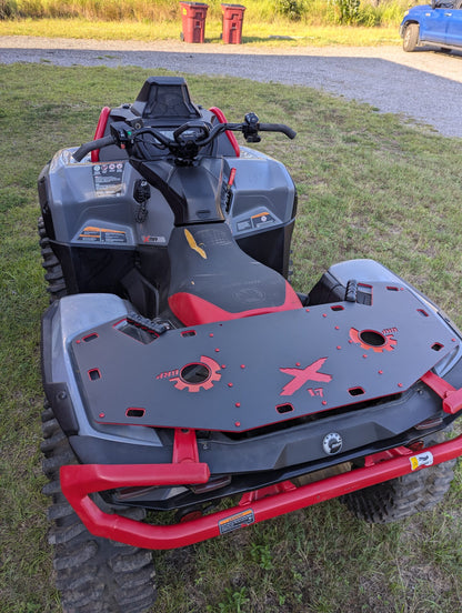 Lucky 7 Outlander Gen 3 rear rack installed with no storage case