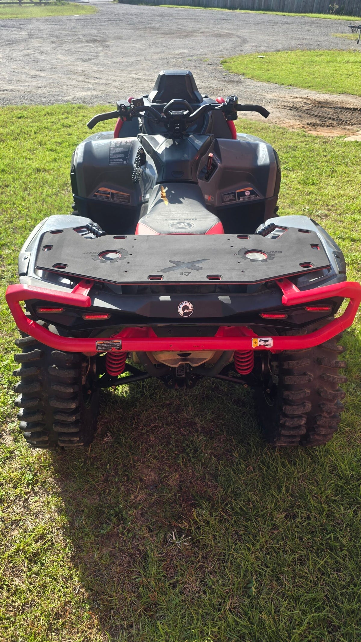 Lucky 7 Outlander Gen 3 rear rack with Marine Mat top