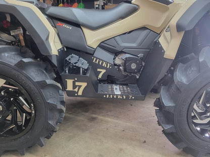 Tan Can-Am Outlander Gen 2 Max with Lucky 7 metal floorboards