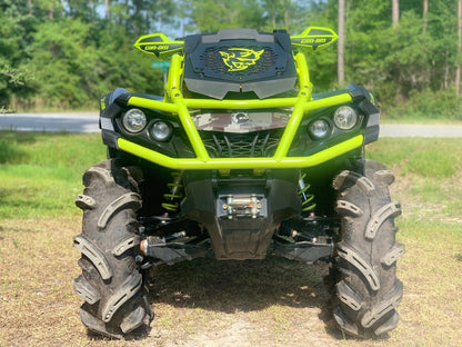 Manta Green Demon Lucky 7 radiator relocate cover on a Can-Am Outlander MAX XMR