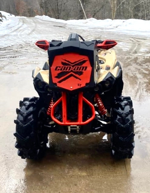 Can-Am X Lucky 7 radiator relocate cover on an Outlander MAX XMR