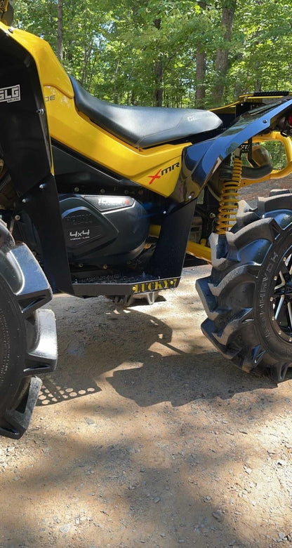 Side view of Lucky 7 metal floorboards on a Can-Am Renegade Gen 2