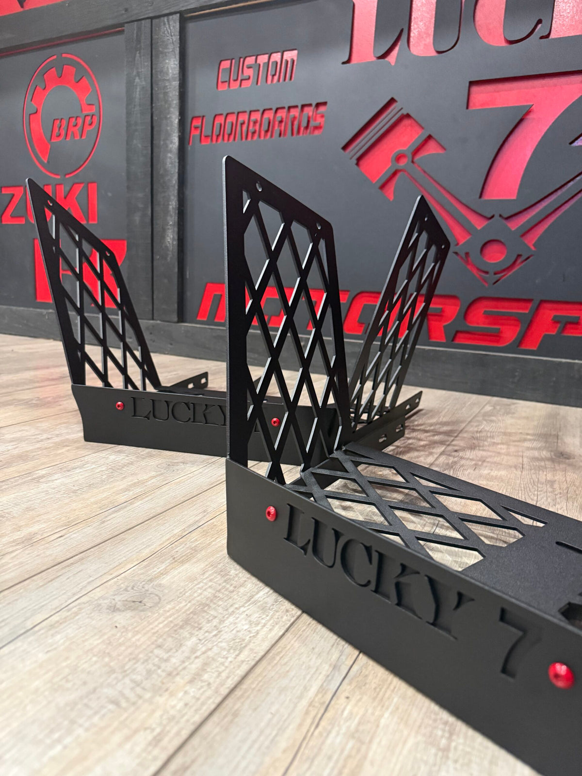 Can-Am Renegade Gen 1 Race Cut Mud Flow floorboards Texture Black Lucky 7 Motorsports