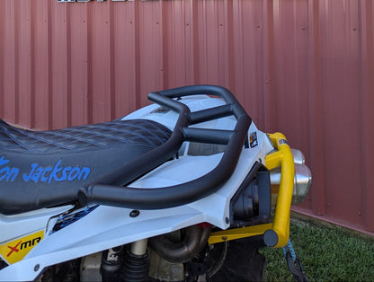 Lucky 7 texture black aluminum tube rear rack on a Can-Am Renegade XMR