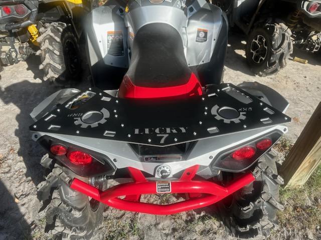 Lucky 7 rear rack on a liquid titanium Can-Am Renegade