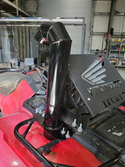 Lucky 7 aluminum snorkel kit installed on a Honda Foreman