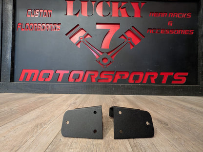 Lucky 7 Jeep Wrangler TJ hood jack mount brackets in the shop