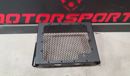 Kawasaki Brute Force 650 750i 2005-2011 mesh one-piece radiator relocation kit Gloss Black Lucky 7 Motorsports