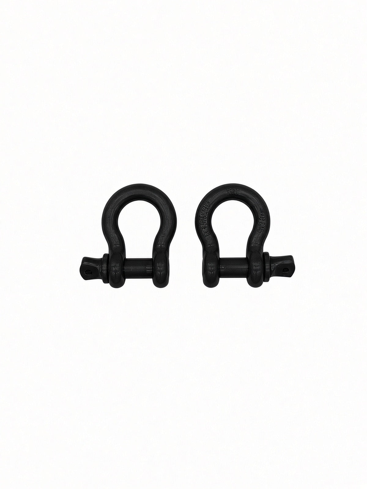 Pair of texture black Lucky 7 shackles for the Can-Am Renegade XMR radiator relocate bumper