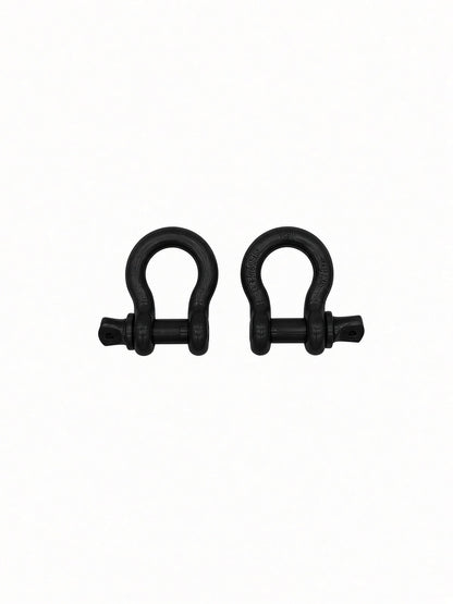 Pair of texture black Lucky 7 shackles for the Can-Am Renegade XMR radiator relocate bumper