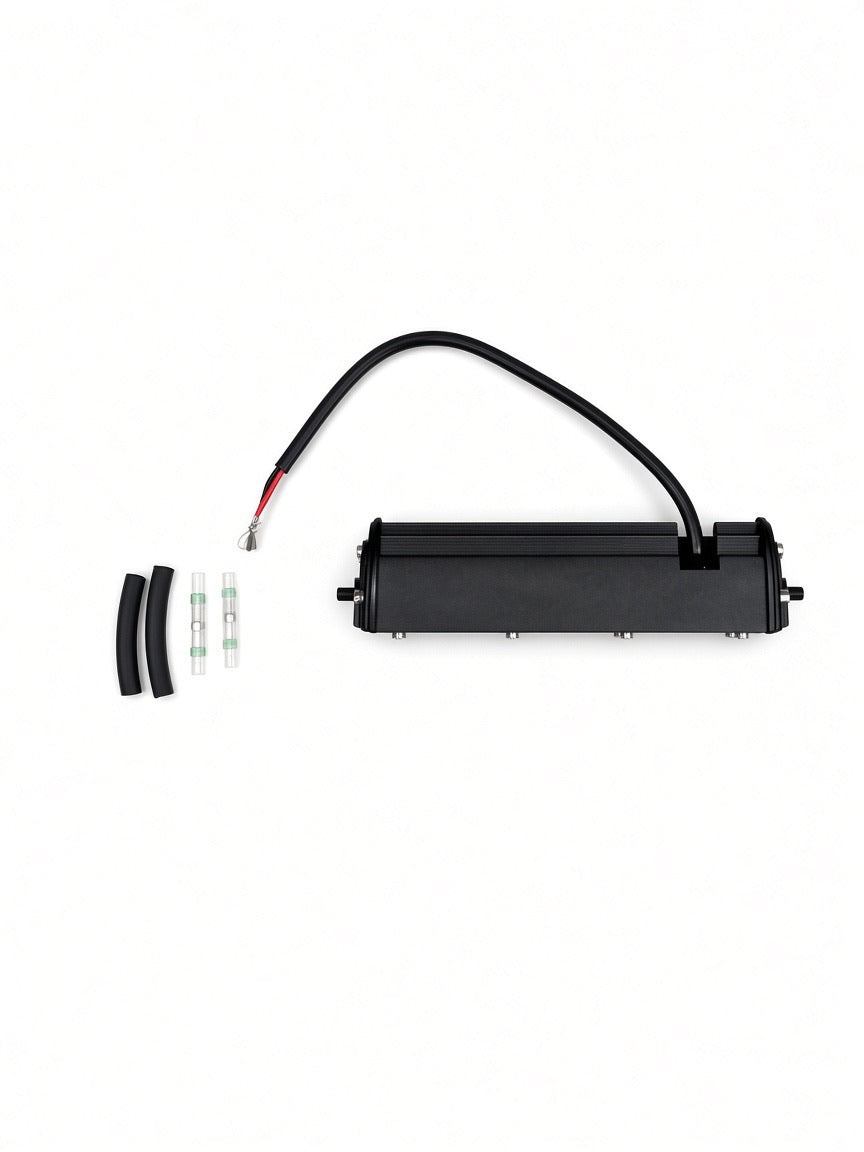 Back view of a single Lucky 7 replacement LED light bar with wiring and connectors