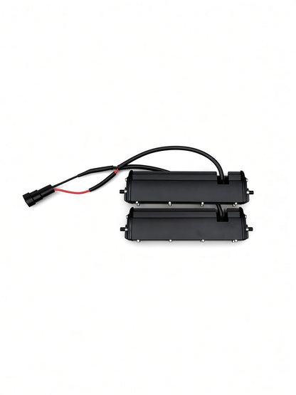 Back view of a pair of Lucky 7 replacement LED light bars with wiring