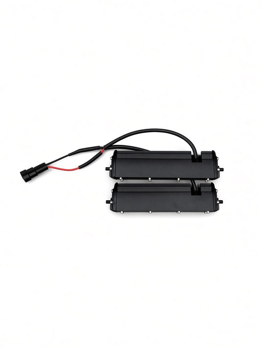 Back view of a pair of Lucky 7 replacement LED light bars with wiring