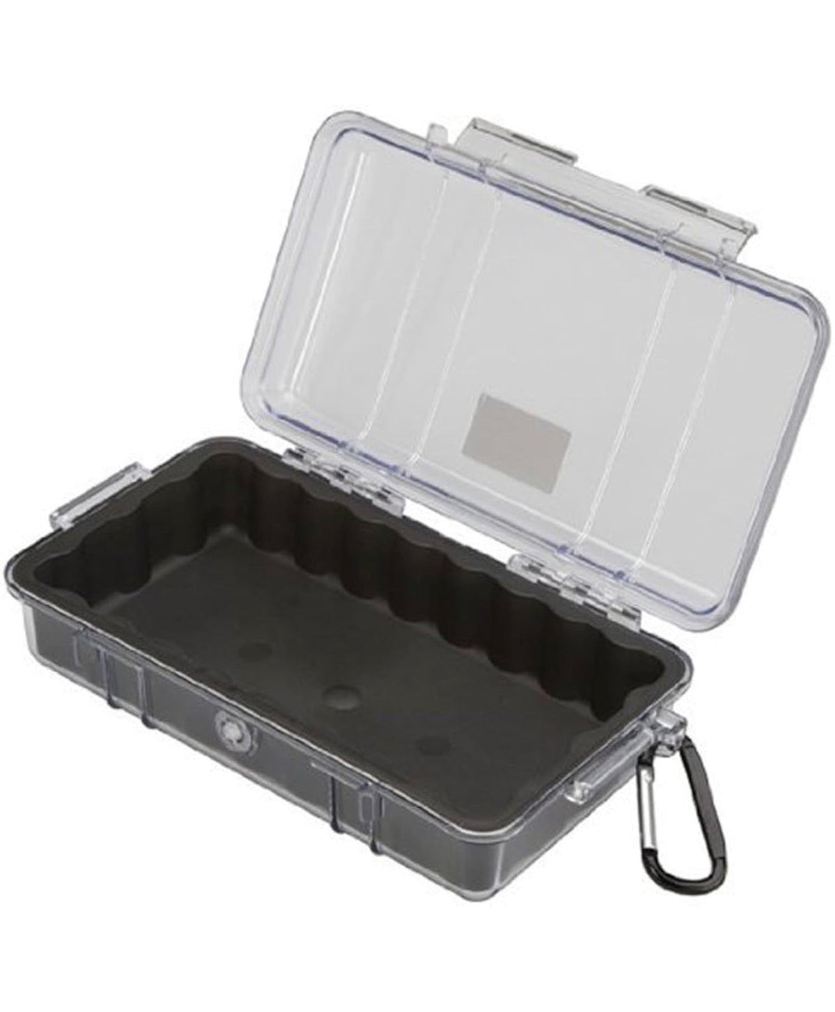 Open Pelican 1060 micro case for the Lucky 7 Scrambler rear rack