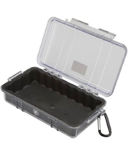 Open Pelican 1060 micro case for the Lucky 7 Scrambler rear rack