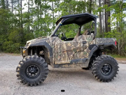 Camo Polaris General 1000 with a Lucky 7 4 inch lift kit