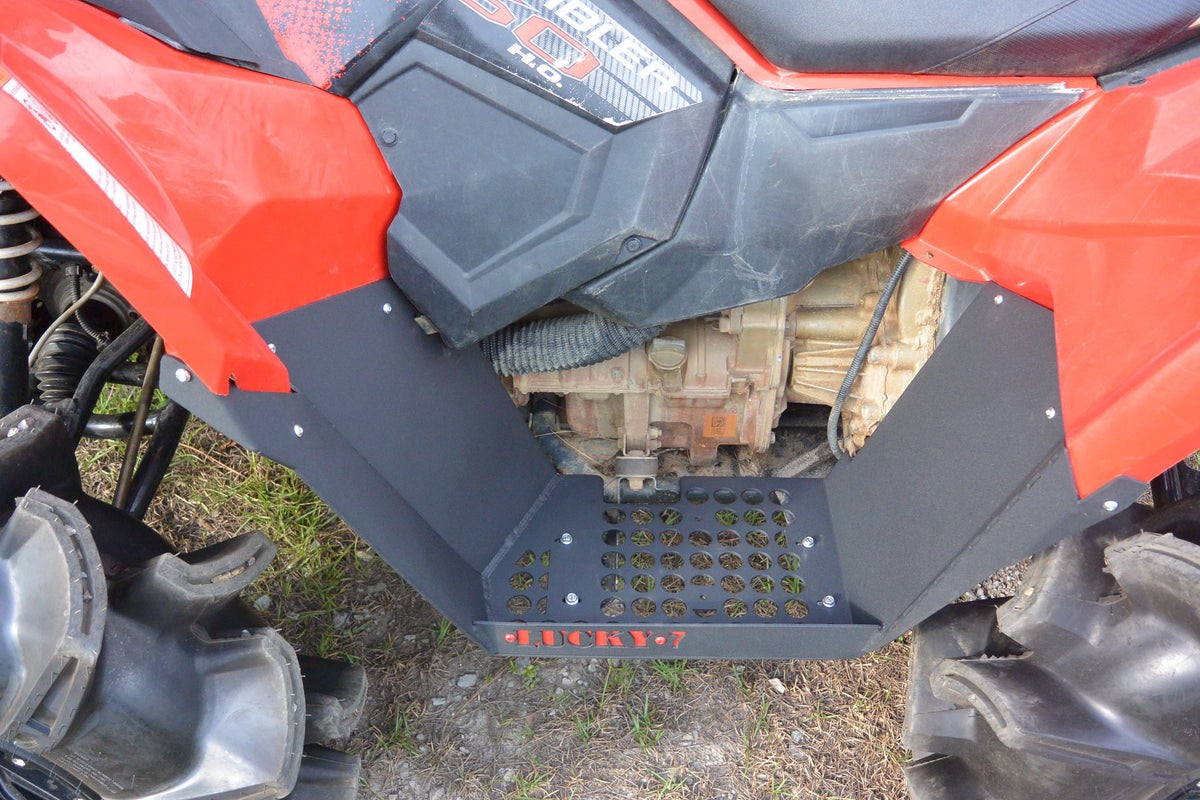 Lucky 7 Scrambler 850 metal floorboard footwell with drain holes
