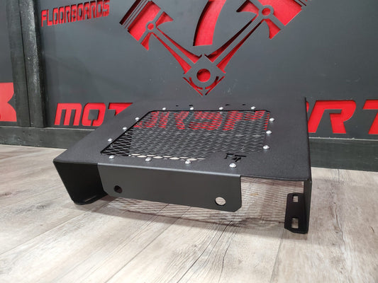 Lucky 7 Polaris Sportsman 450 570 low profile mesh radiator relocation kit Texture Black angle product shot