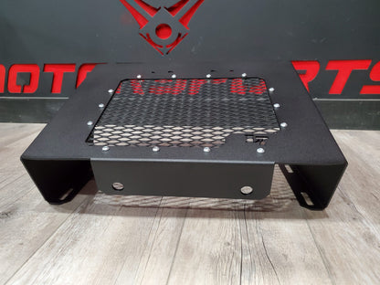Lucky 7 Polaris Sportsman 450 570 low profile mesh radiator relocation kit Texture Black front product shot