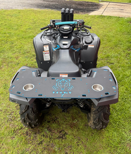 Lucky 7 Yamaha Grizzly 450 rear rack installed